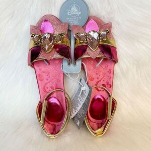 Aurora Costume Shoes Sleeping Beauty Princess Disney Store Size 13/1 Girls Kids